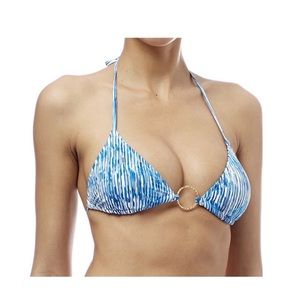 Melissa Odabash Gold Ring Miami Bikini Top